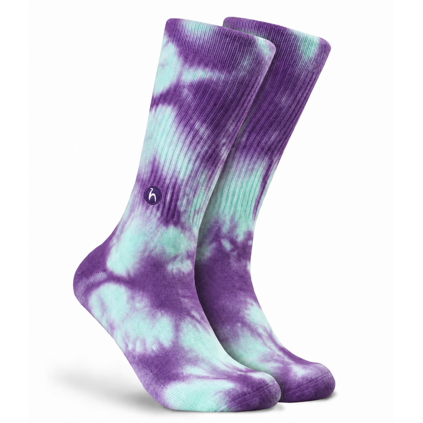 Tie Dye Socks Mint Purple