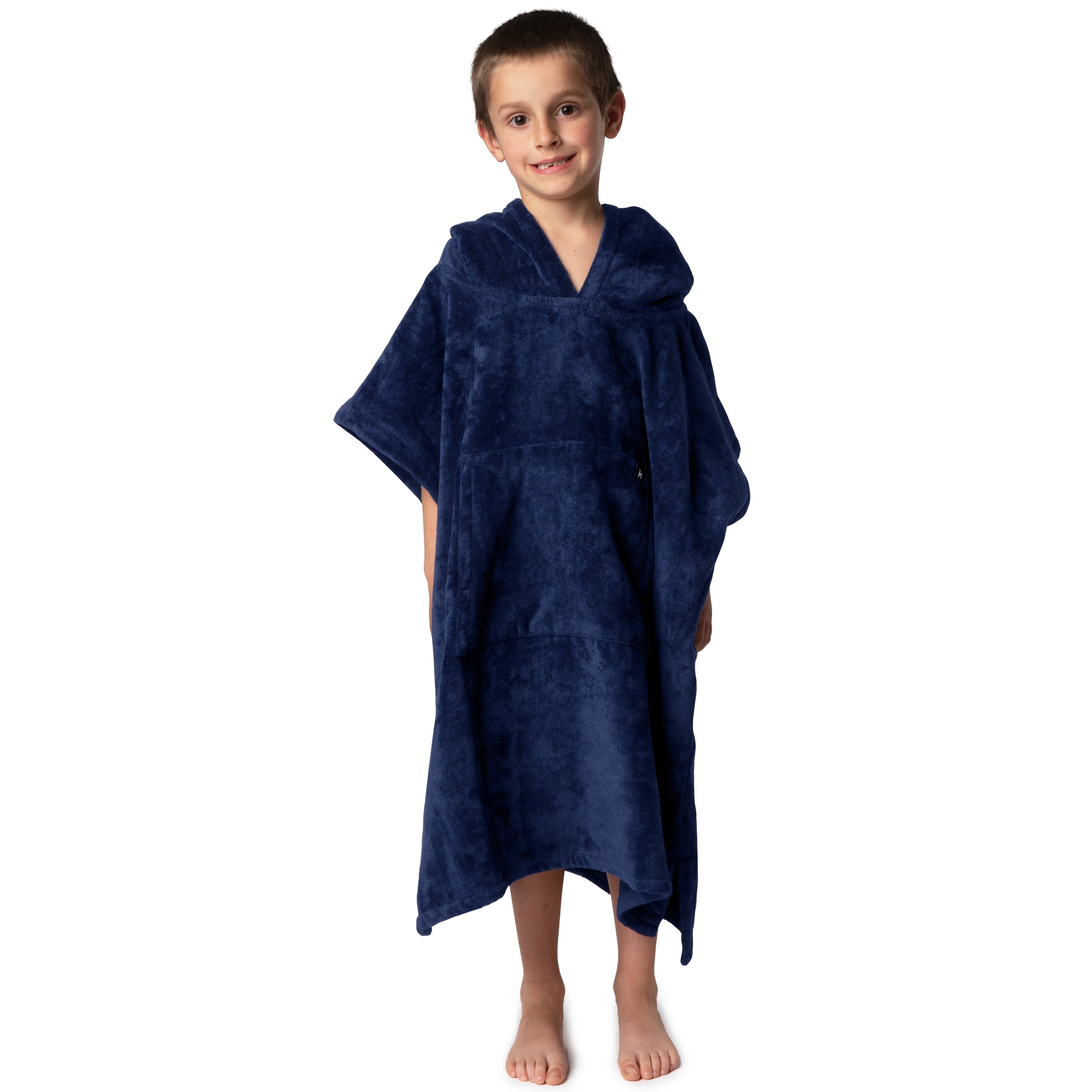 Ericeira Blue Terry Kids Poncho