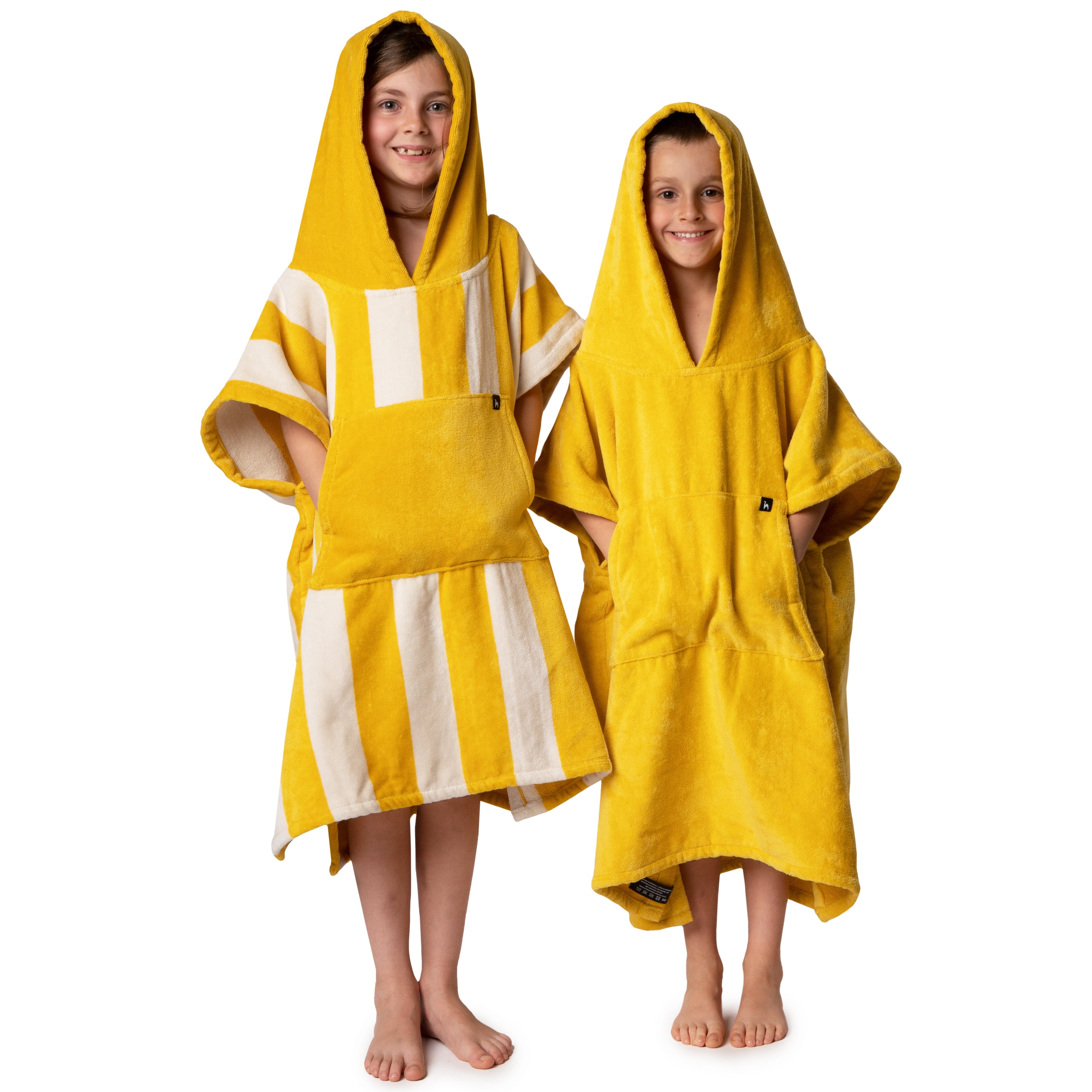 Ericeira Mustard Terry Kids Poncho