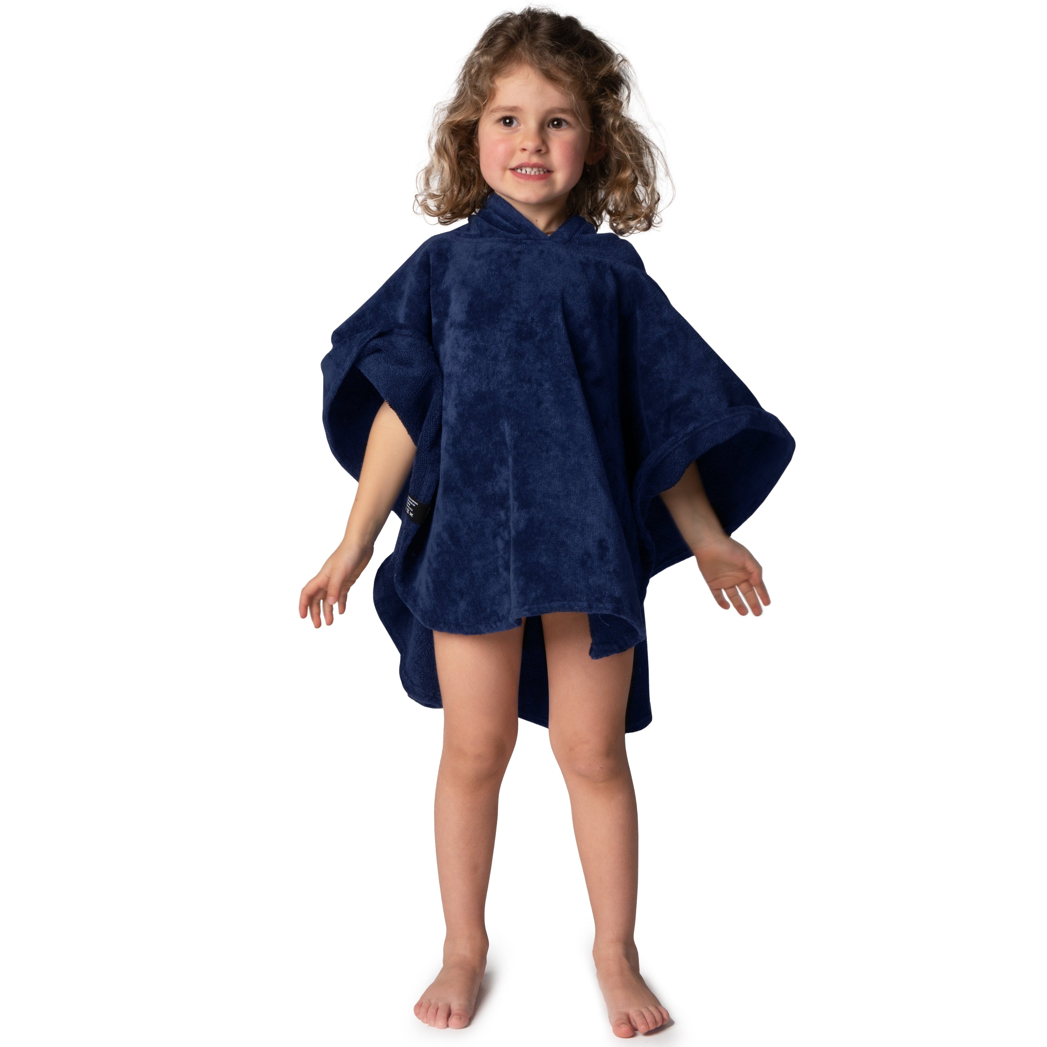 Ericeira Blue Terry Baby Poncho