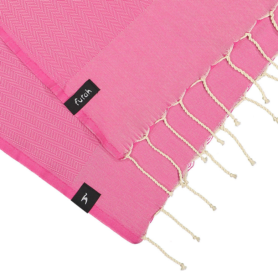Ericeira Fuchsia Beach Towel