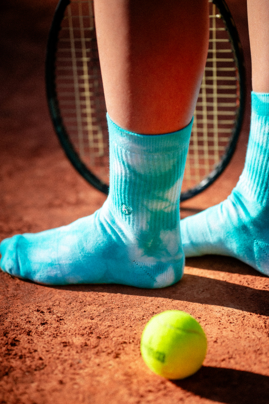 Tie Dye Green White Socks