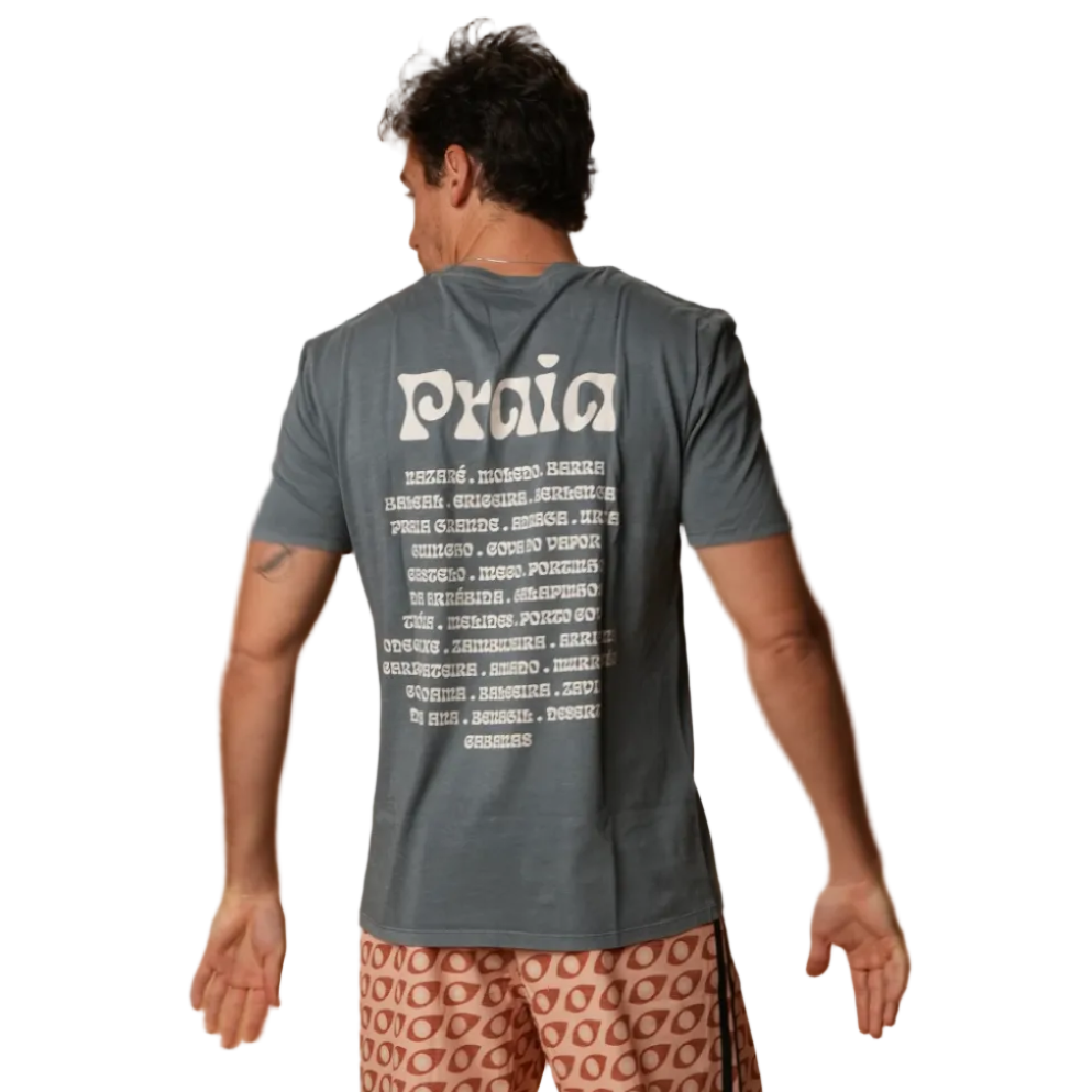 T-shirt Cinzenta Praia