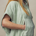 Ericeira Sea Green Terry Poncho
