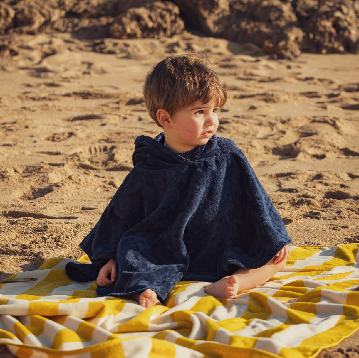 Ericeira Terry Baby Poncho