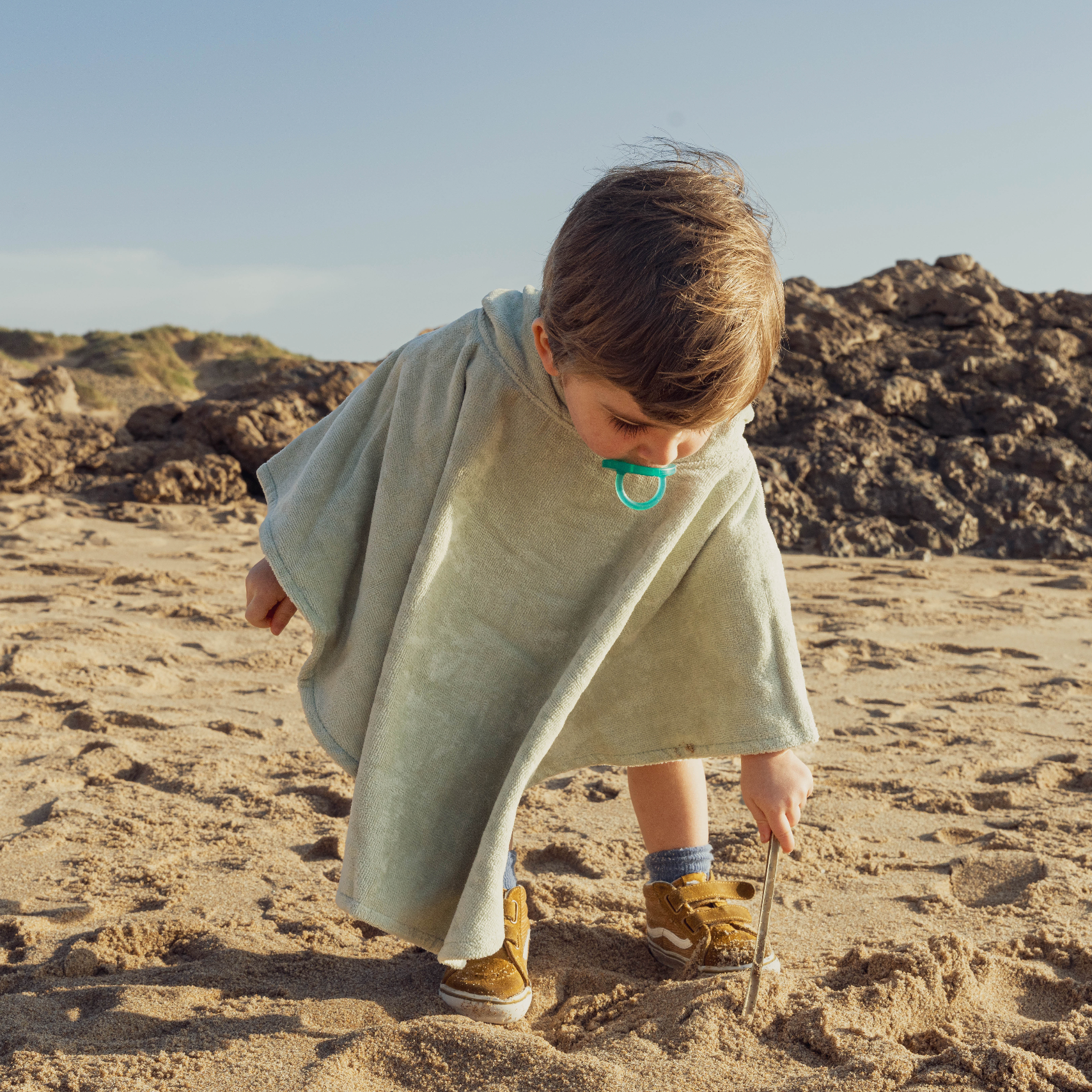 Ericeira Terry Baby Poncho