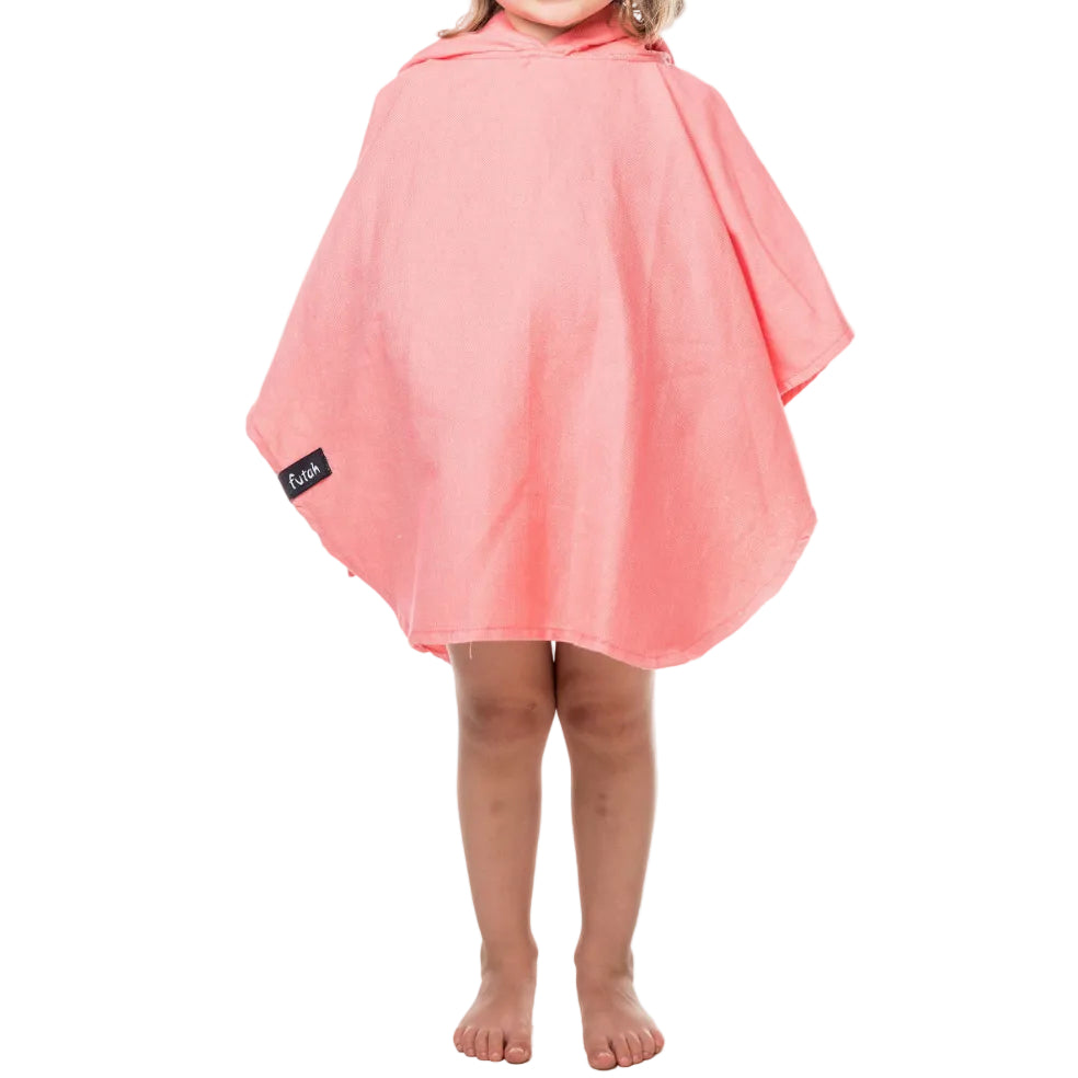 Ericeira Light Coral Baby Poncho
