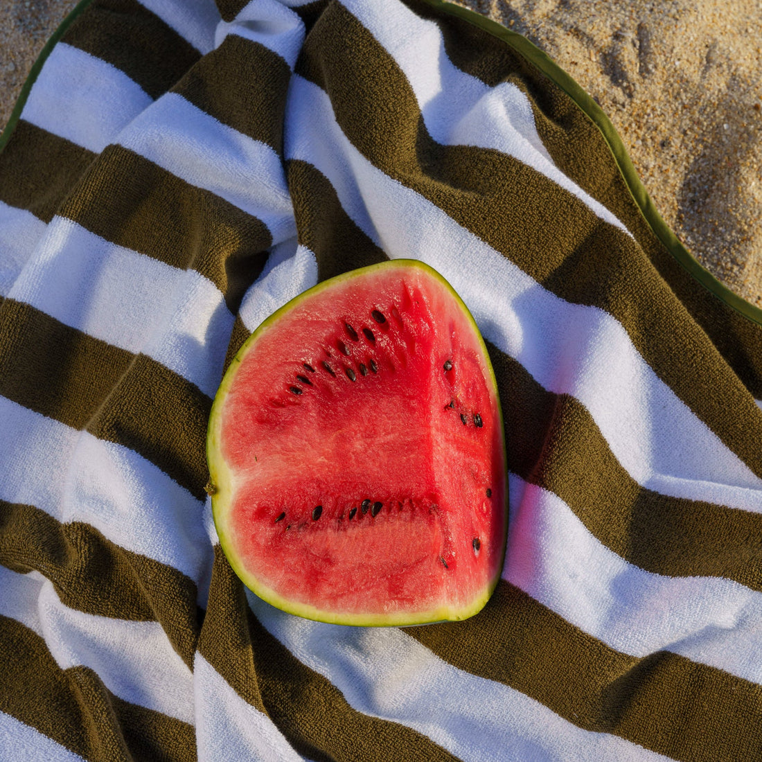 Bedu Olive Terry Towel