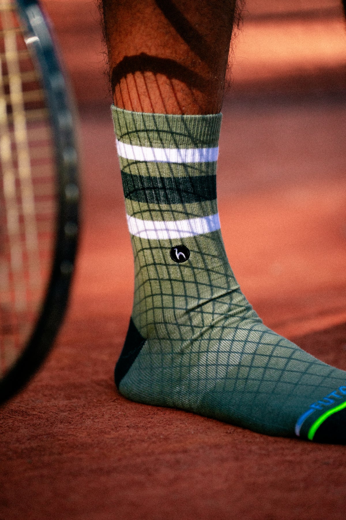 Striped Olive Socks