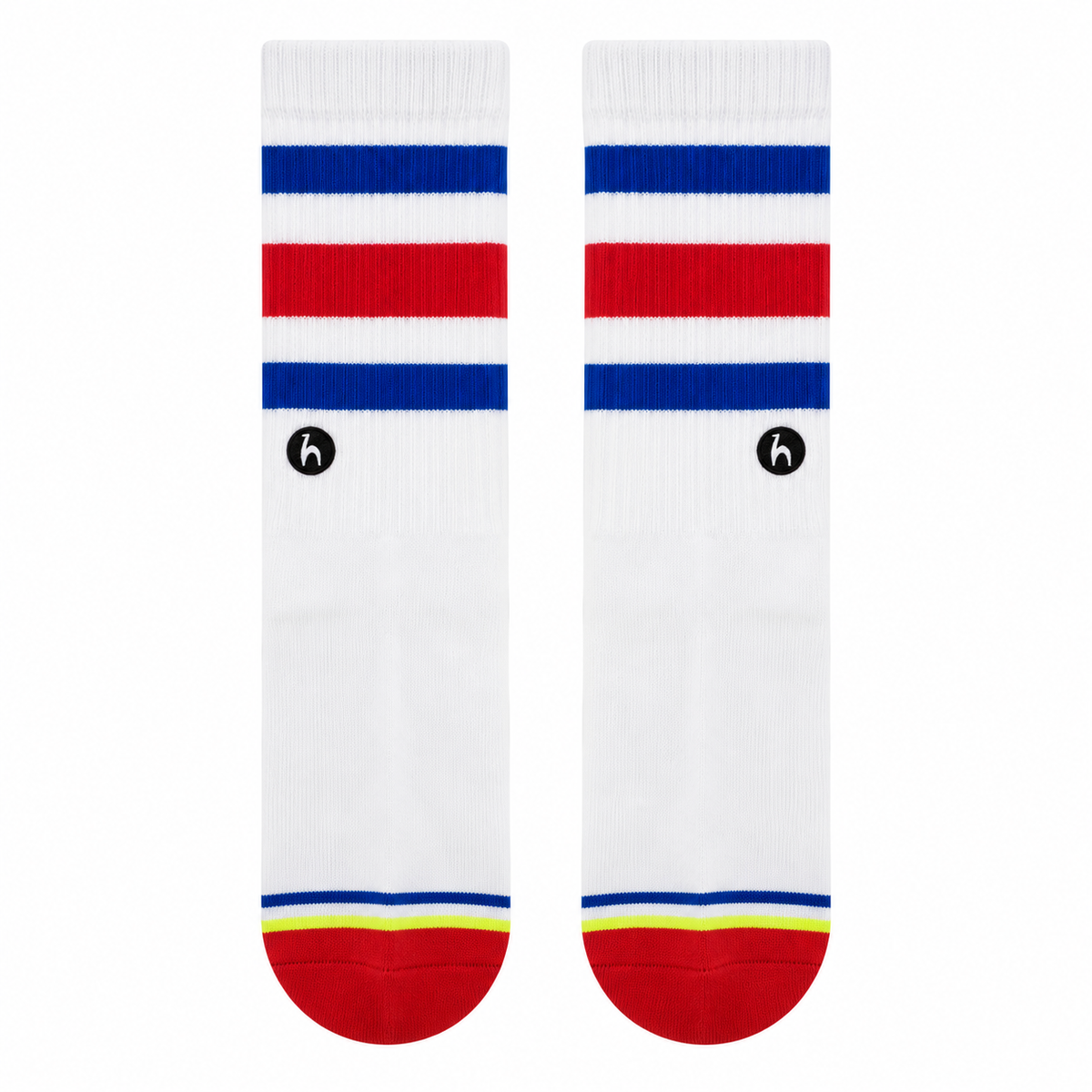 Striped White Socks