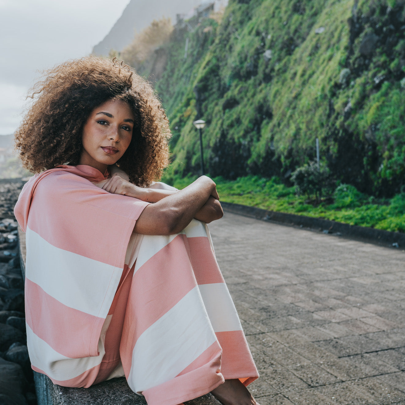 Bedu Coral Poncho