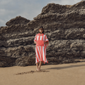 Bedu Coral Terry Poncho