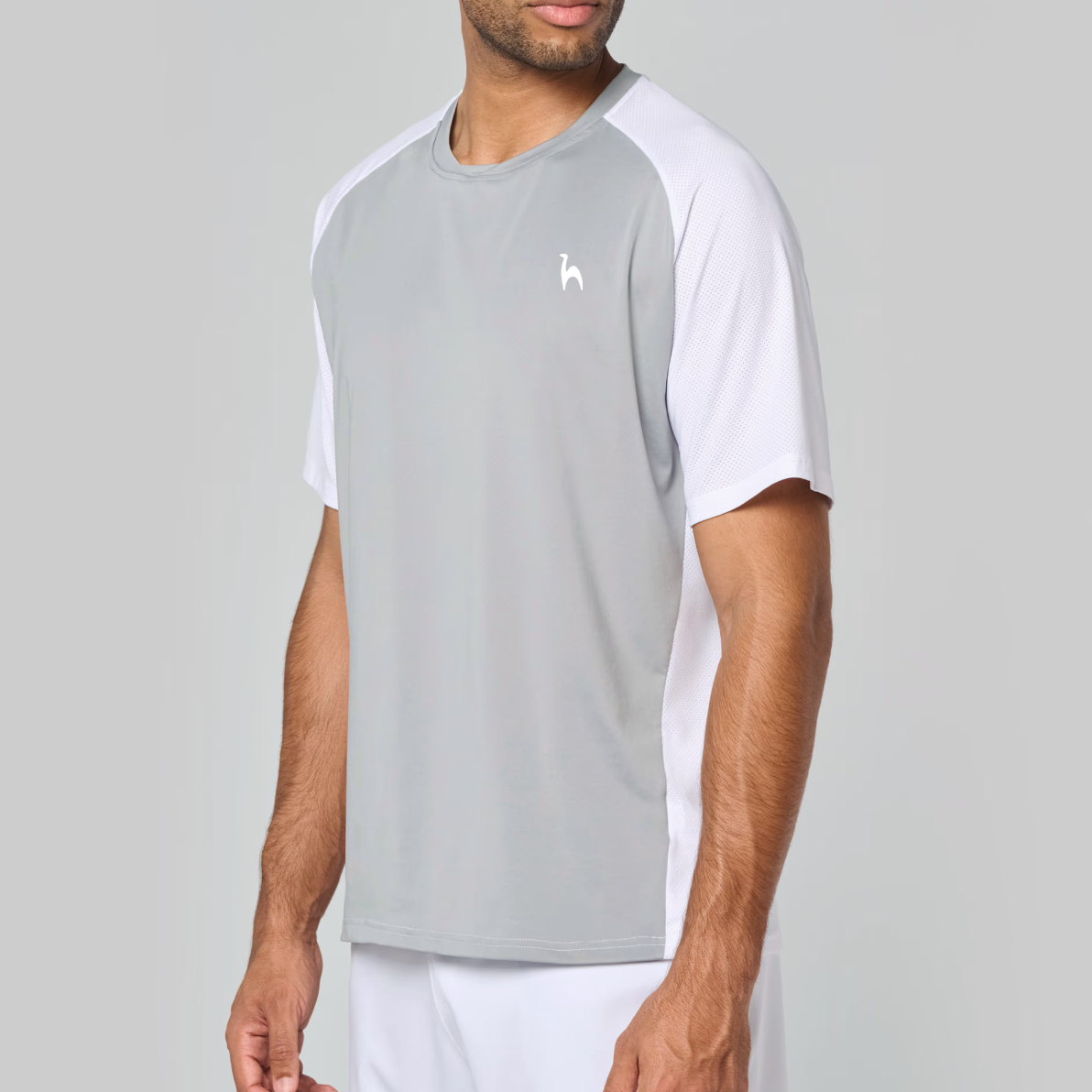 Sports White Grey T-shirt