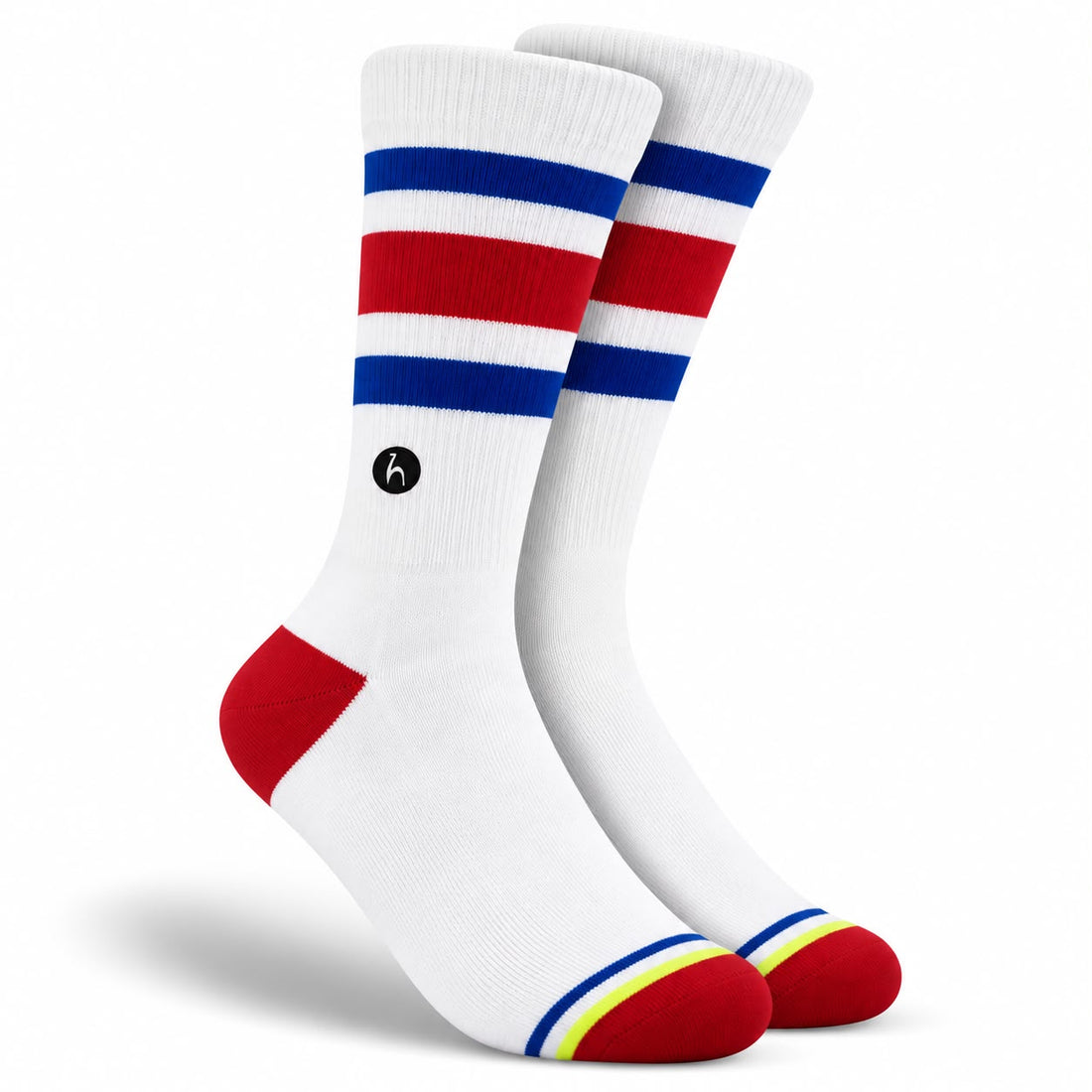 Striped White Socks