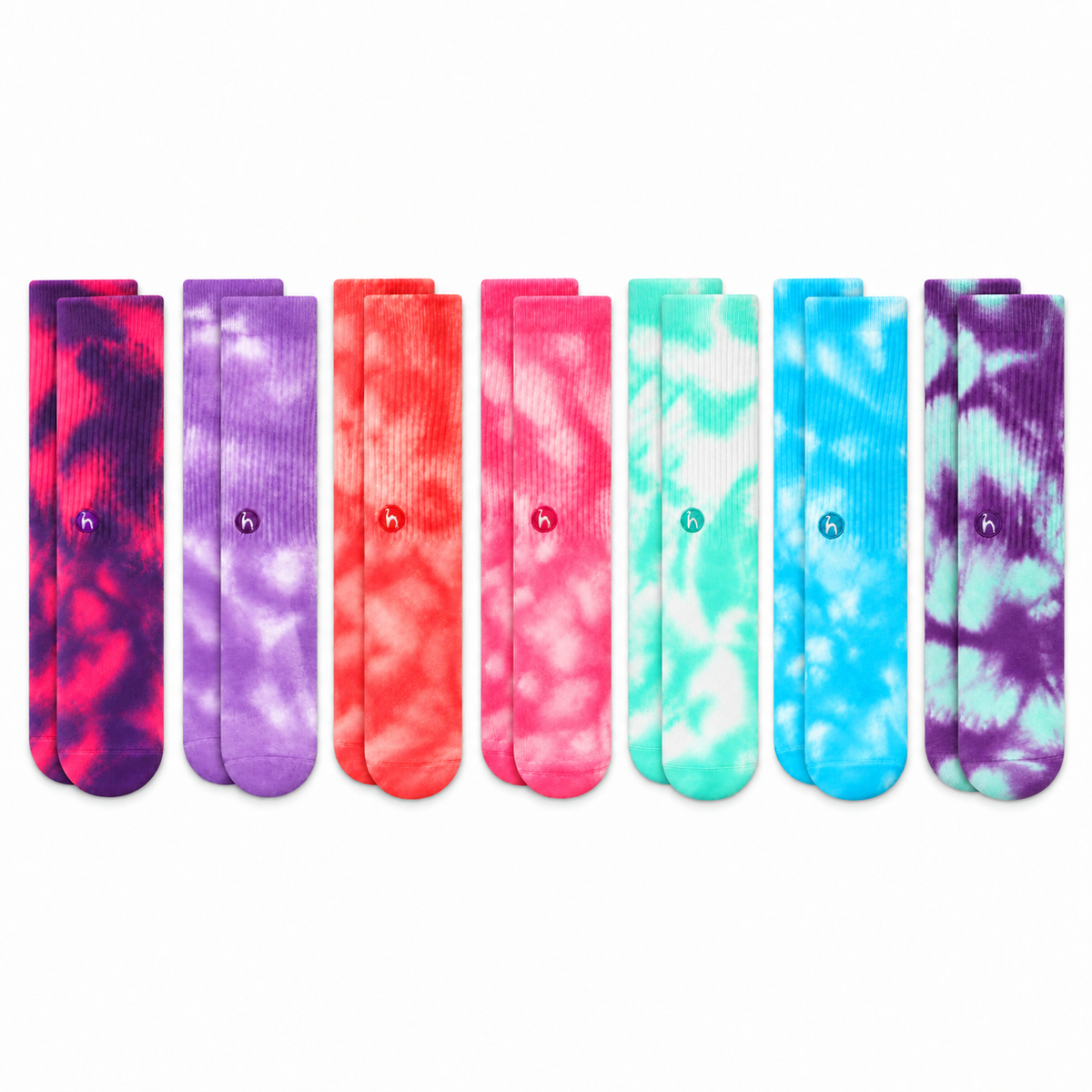 Week 7 Pack Tie Dye Socks